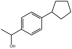 4-Cyclopentyl-α-methylbenzenemethanol Structure