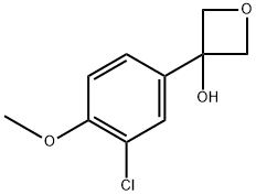 3-(3-chloro-4-methoxyphenyl)oxetan-3-ol Structure