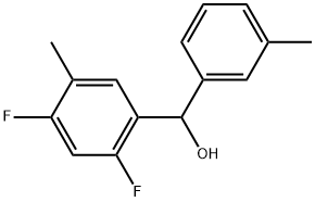 2,4-Difluoro-5-methyl-α-(3-methylphenyl)benzenemethanol Structure