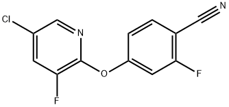 4-[(5-Chloro-3-fluoro-2-pyridinyl)oxy]-2-fluorobenzonitrile Structure