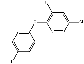 5-Chloro-3-fluoro-2-(4-fluoro-3-methylphenoxy)pyridine Structure