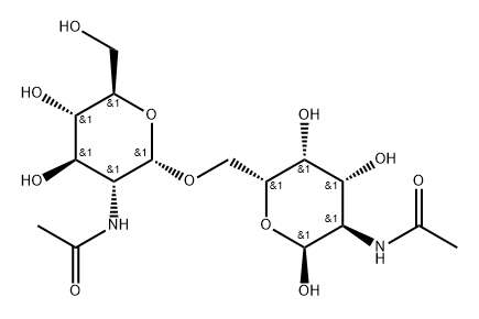 α-D-Galactopyranose, 2-(acetylamino)-6-O-[2-(acetylamino)-2-deoxy-α-D-glucopyranosyl]-2-deoxy- Structure