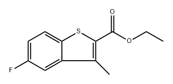 ethyl 5-fluoro-3-methylbenzo[b]thiophene-2-carboxylate Structure