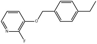 3-[(4-Ethylphenyl)methoxy]-2-fluoropyridine Structure