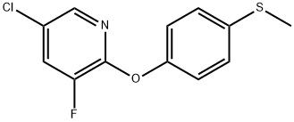 5-Chloro-3-fluoro-2-[4-(methylthio)phenoxy]pyridine Structure