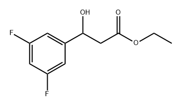 Ethyl 3-(3,5-difluorophenyl)-3-hydroxypropanoate 구조식 이미지