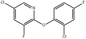 5-Chloro-2-(2-chloro-4-fluorophenoxy)-3-fluoropyridine Structure