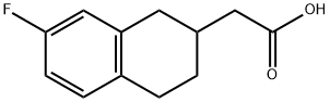 2-(7-fluoro-1,2,3,4-tetrahydronaphthalen-2-yl)acetic acid 구조식 이미지