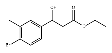 Ethyl 3-(4-bromo-3-methylphenyl)-3-hydroxypropanoate Structure