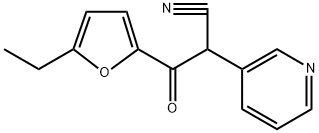 3-(5-ethylfuran-2-yl)-3-oxo-2-(pyridin-3-yl)propanenitrile Structure