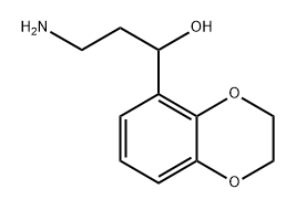 1,4-Benzodioxin-5-methanol, α-(2-aminoethyl)-2,3-dihydro- Structure