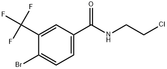 4-Bromo-N-(2-chloroethyl)-3-(trifluoromethyl)benzamide Structure