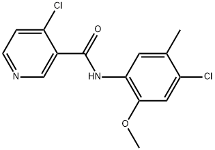 4-Chloro-N-(4-chloro-2-methoxy-5-methylphenyl)-3-pyridinecarboxamide Structure