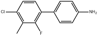 4'-Chloro-2'-fluoro-3'-methyl[1,1'-biphenyl]-4-amine Structure