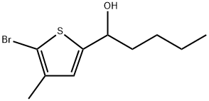 5-Bromo-α-butyl-4-methyl-2-thiophenemethanol Structure