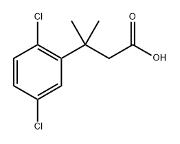 Benzenepropanoic acid, 2,5-dichloro-β,β-dimethyl- Structure