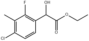 Ethyl 4-chloro-2-fluoro-α-hydroxy-3-methylbenzeneacetate Structure