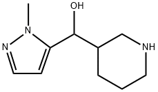 3-Piperidinemethanol, α-(1-methyl-1H-pyrazol-5-yl)- Structure