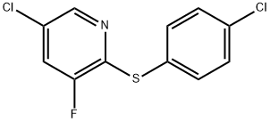 5-Chloro-2-[(4-chlorophenyl)thio]-3-fluoropyridine Structure