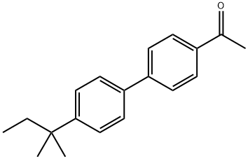 1-[4'-(1,1-Dimethylpropyl)[1,1'-biphenyl]-4-yl]ethanone Structure