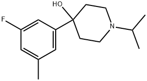 4-(3-Fluoro-5-methylphenyl)-1-(1-methylethyl)-4-piperidinol Structure