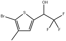 5-Bromo-4-methyl-α-(trifluoromethyl)-2-thiophenemethanol Structure