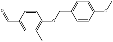 4-[(4-Methoxyphenyl)methoxy]-3-methylbenzaldehyde Structure