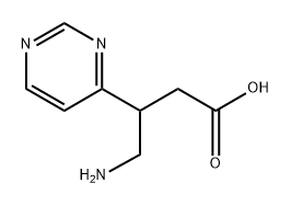 4-Amino-3-(pyrimidin-4-yl)butanoic acid Structure