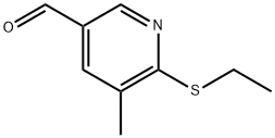 6-(ethylthio)-5-methylnicotinaldehyde Structure