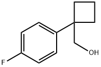 1-(4-fluoro-phenyl)cyclobutyl]methanol Structure