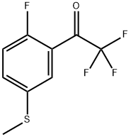 2,2,2-Trifluoro-1-(2-fluoro-5-(methylthio)phenyl)ethanone Structure