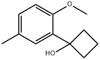 1-(2-methoxy-5-methylphenyl)cyclobutanol Structure