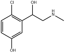 Benzenemethanol, 2-chloro-5-hydroxy-α-[(methylamino)methyl]- 구조식 이미지
