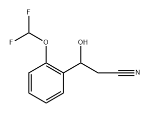 3-(2-(Difluoromethoxy)phenyl)-3-hydroxypropanenitrile Structure