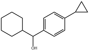 α-Cyclohexyl-4-cyclopropylbenzenemethanol Structure