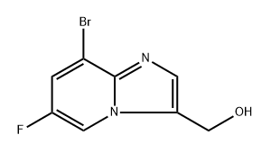 {8-bromo-6-fluoroimidazo[1,2-a]pyridin-3-yl}methanol 구조식 이미지