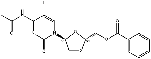 4'-epi-EMtricitabine 4-AcetaMide 5'-O-Benzoyl Structure