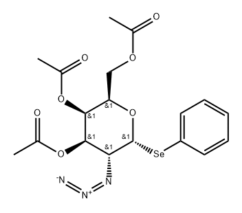 Phenyl 3,4,6-tri-O-acetyl-2-azido-2-deoxy-1-seleno-α-D-galactopyranoside Structure
