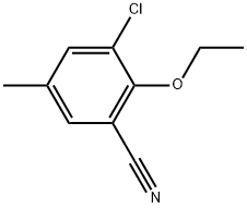 3-Chloro-2-ethoxy-5-methylbenzonitrile Structure