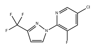 5-chloro-3-fluoro-2-[3-(trifluoromethyl)pyrazol-1-yl]pyridine Structure