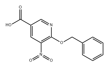 6-(Benzyloxy)-5-nitronicotinic acid 구조식 이미지