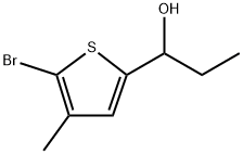 5-Bromo-α-ethyl-4-methyl-2-thiophenemethanol Structure