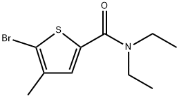 5-Bromo-N,N-diethyl-4-methyl-2-thiophenecarboxamide Structure