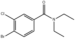 4-bromo-3-chloro-N,N-diethylbenzamide Structure