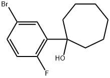 1-(5-bromo-2-fluorophenyl)cycloheptanol Structure