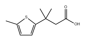 2-Thiophenepropanoic acid, β,β,5-trimethyl- Structure