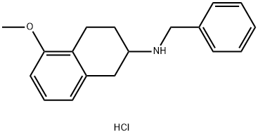 N-benzyl-5-methoxy-1,2,3,4-tetrahydronaphthalen-2-amine hydrochloride Structure