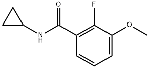 N-cyclopropyl-2-fluoro-3-methoxybenzamide Structure