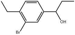 3-Bromo-α,4-diethylbenzenemethanol Structure