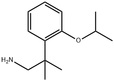 2-methyl-2-[2-(propan-2-yloxy)phenyl]propan-1-a mine Structure